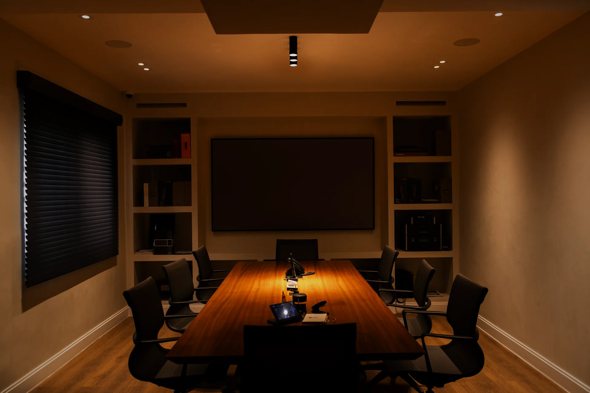 Dedicated cinema demo room